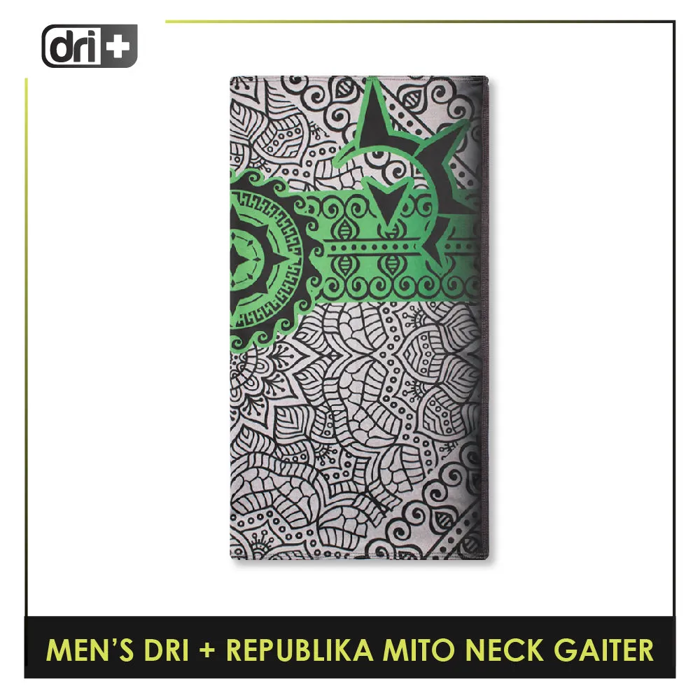Dri Plus Men's Republika Mito Washable Multi-Functional Moisture Wicking Neck Gaiter 1 piece DMNRM2301