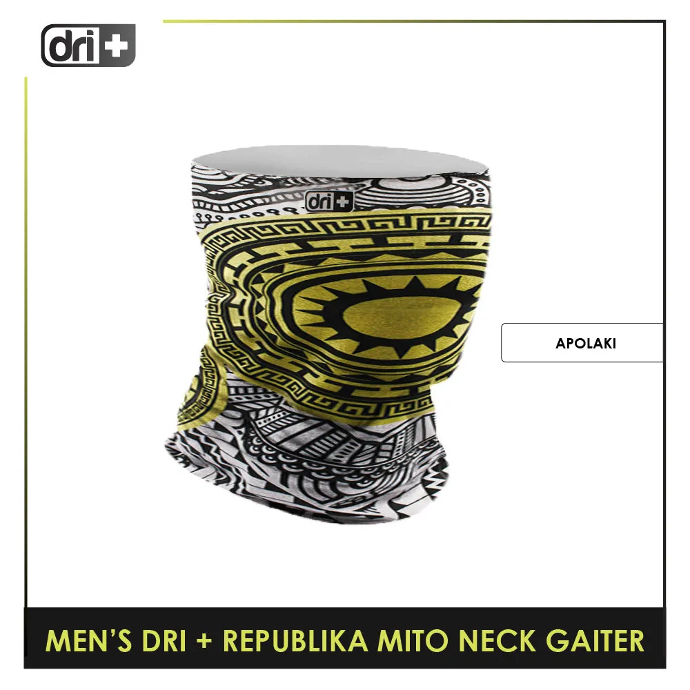 Dri Plus Men's Republika Mito Washable Multi-Functional Moisture Wicking Neck Gaiter 1 piece DMNRM2301