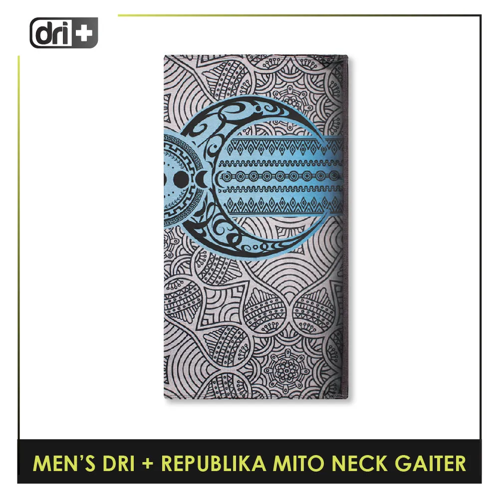 Dri Plus Men's Republika Mito Washable Multi-Functional Moisture Wicking Neck Gaiter 1 piece DMNRM2301