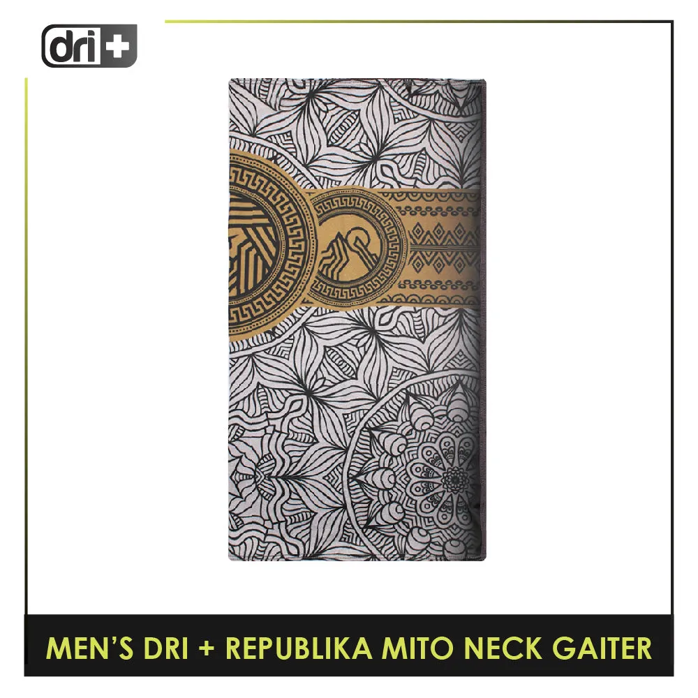 Dri Plus Men's Republika Mito Washable Multi-Functional Moisture Wicking Neck Gaiter 1 piece DMNRM2301