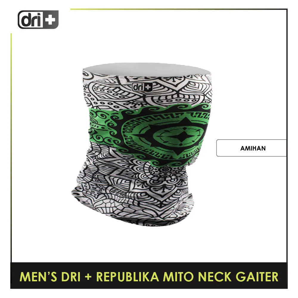 Dri Plus Men's Republika Mito Washable Multi-Functional Moisture Wicking Neck Gaiter 1 piece DMNRM2301