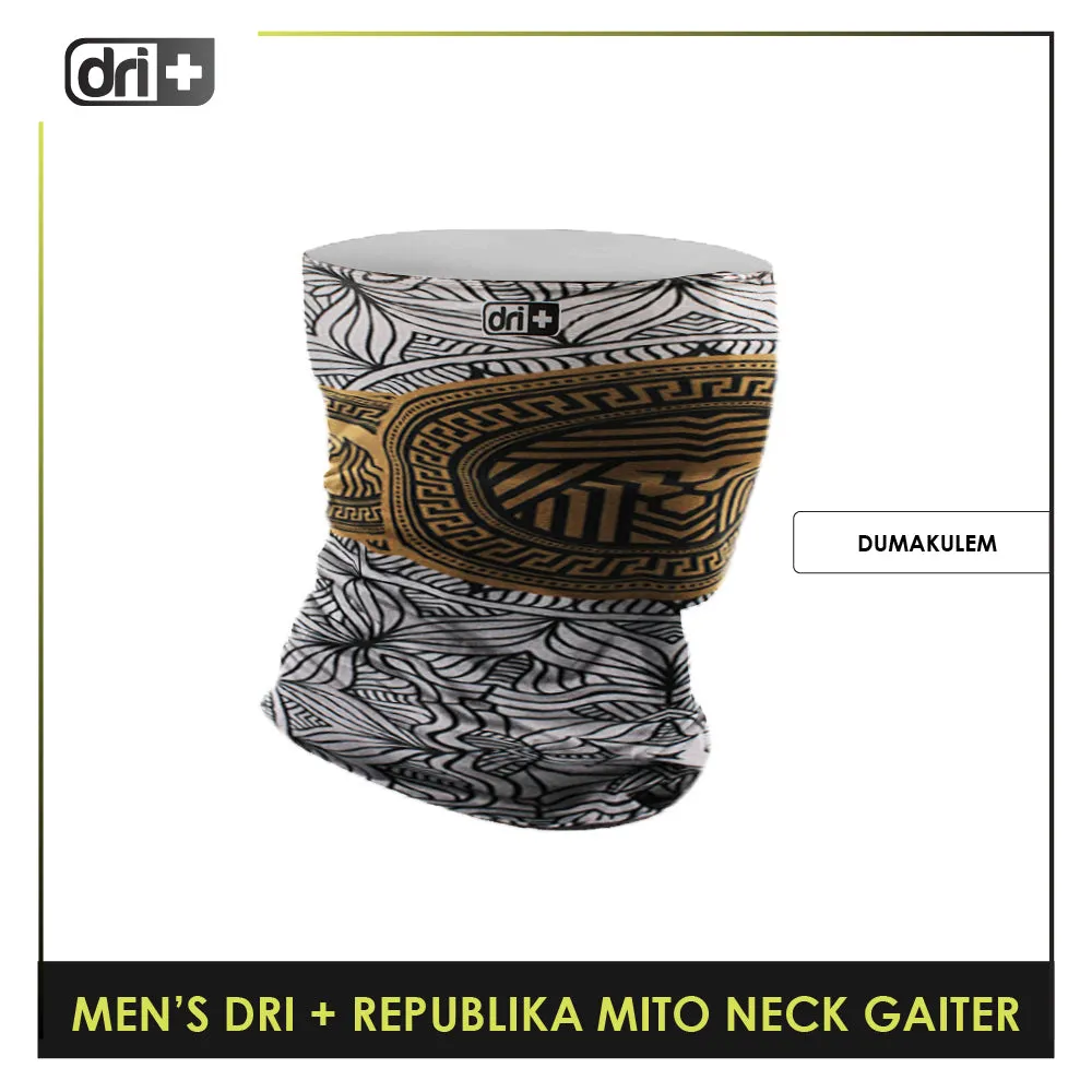 Dri Plus Men's Republika Mito Washable Multi-Functional Moisture Wicking Neck Gaiter 1 piece DMNRM2301