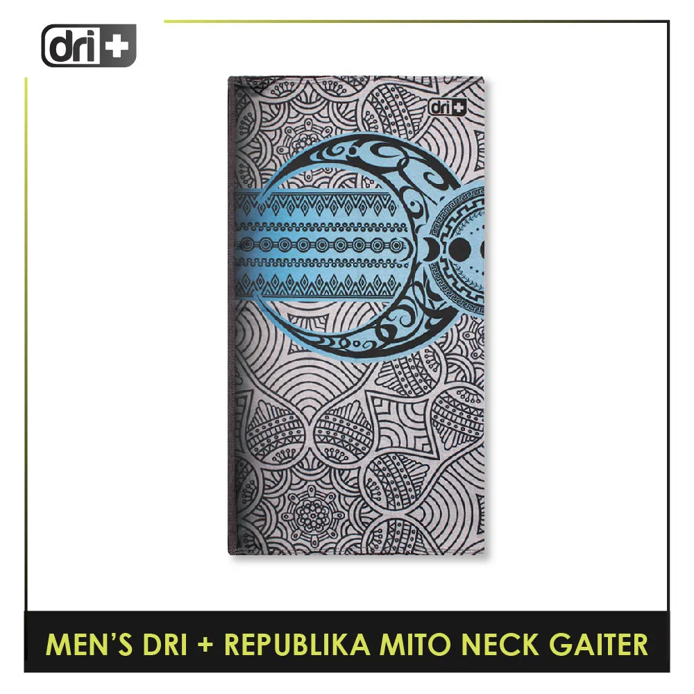Dri Plus Men's Republika Mito Washable Multi-Functional Moisture Wicking Neck Gaiter 1 piece DMNRM2301