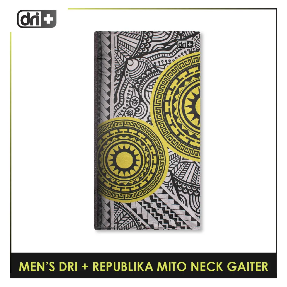 Dri Plus Men's Republika Mito Washable Multi-Functional Moisture Wicking Neck Gaiter 1 piece DMNRM2301