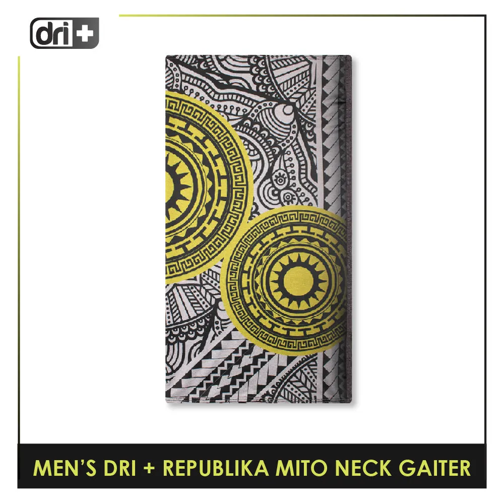 Dri Plus Men's Republika Mito Washable Multi-Functional Moisture Wicking Neck Gaiter 1 piece DMNRM2301