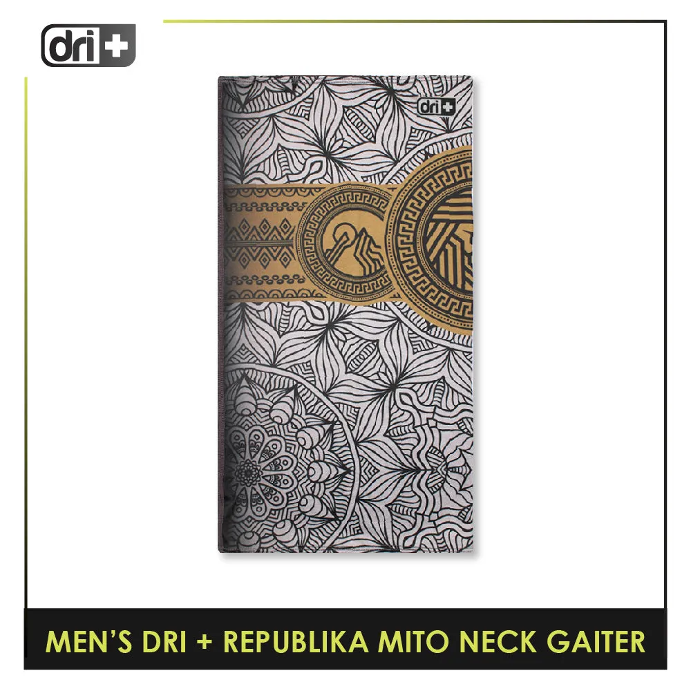 Dri Plus Men's Republika Mito Washable Multi-Functional Moisture Wicking Neck Gaiter 1 piece DMNRM2301