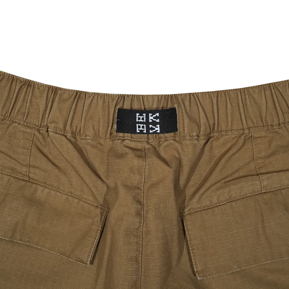 DUTY Washed Ripstop Cargo shorts [Khaki]