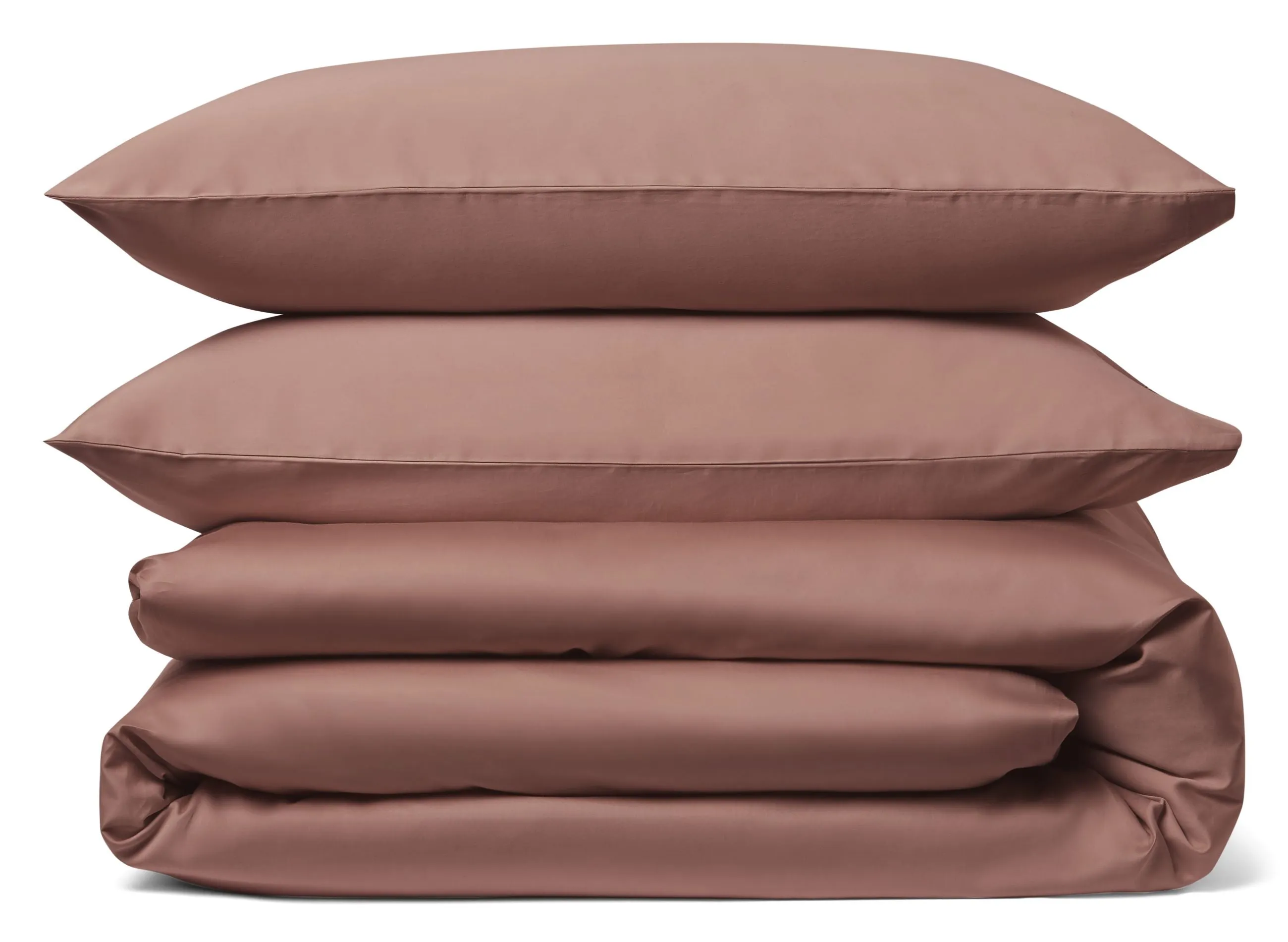 Earthy Pink Duvet Cover Set: 1 Duvet Cover & 2 Pillow Cases, 100% Organic Cotton