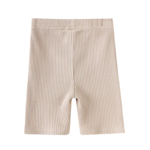 Ellie Embossed Shorts - Beige