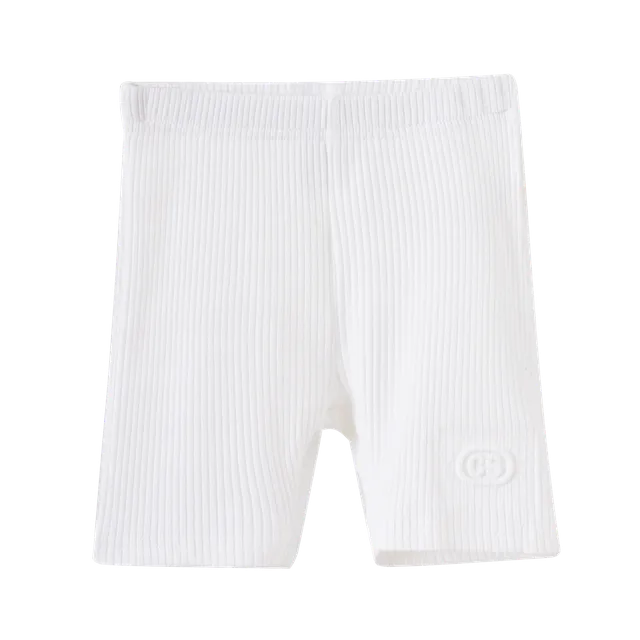 Ellie Embossed Shorts - Cream