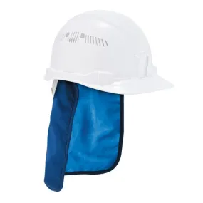 Ergodyne Chill-Its 6717CT Evaporative Cooling Hard Hat Liner Pad and Neck Shade Blue