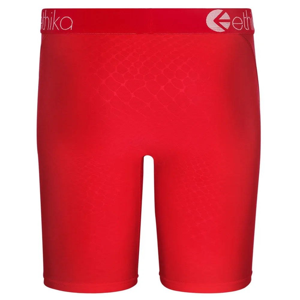 Ethika Python Embossed Red Staple