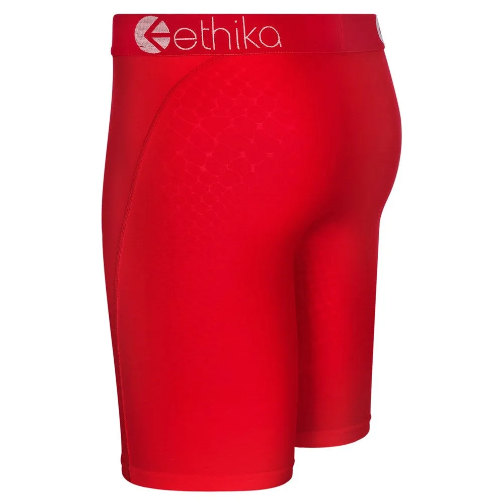 Ethika Python Embossed Red Staple