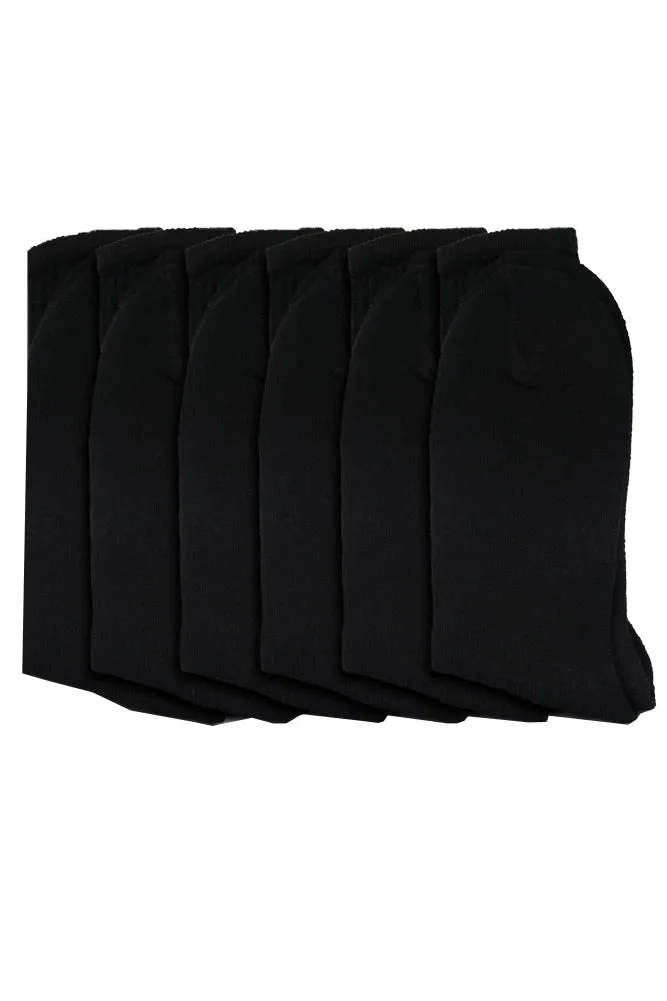 Everlast Men's 6 Pack Cotton Regular Tube Crew Socks Casual or Athletic