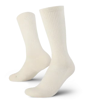 Everyday Merino Crew Socks Off White