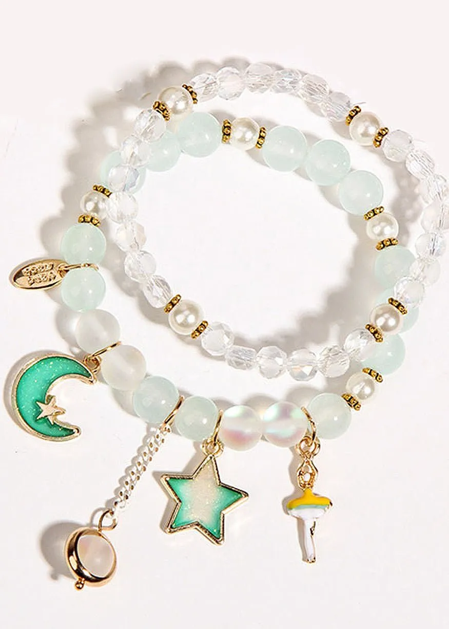 Fairycore Double Layer Crystal Bracelet
