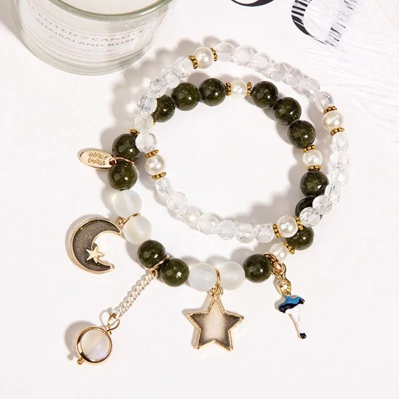 Fairycore Double Layer Crystal Bracelet