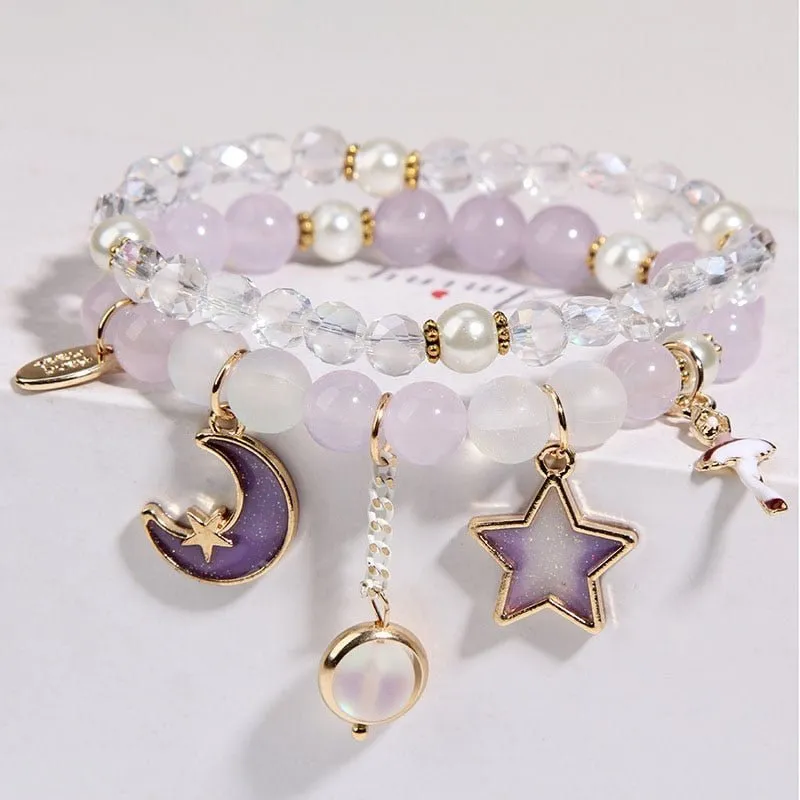 Fairycore Double Layer Crystal Bracelet