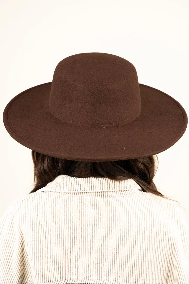Georgiana Dark Brown Felt Hat