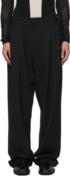 GmbH Black Wool Tarek Trousers