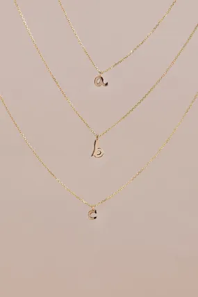 HANDWRITTEN INITIAL NECKLACE