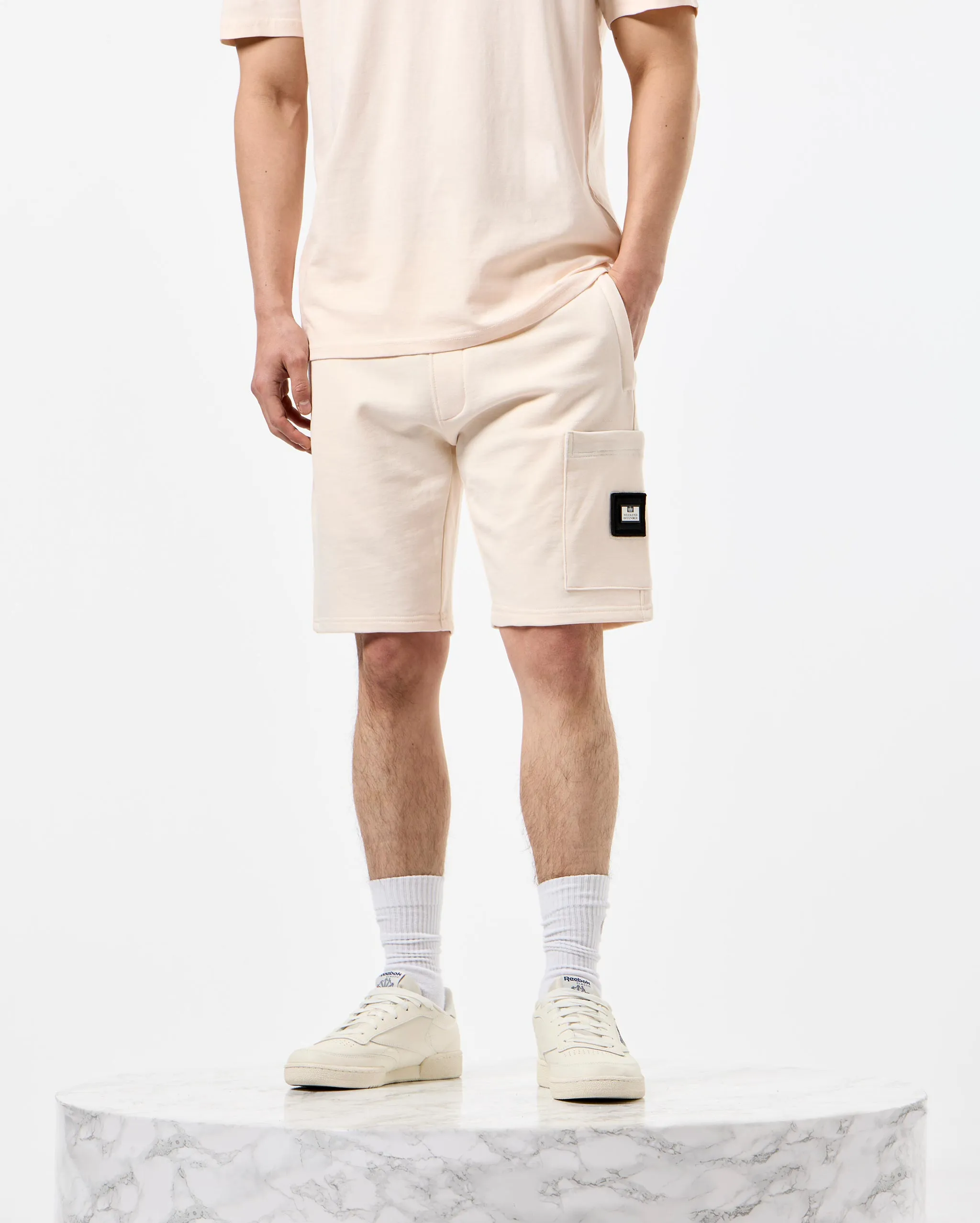 Hawkins Jogger Shorts Alabaster