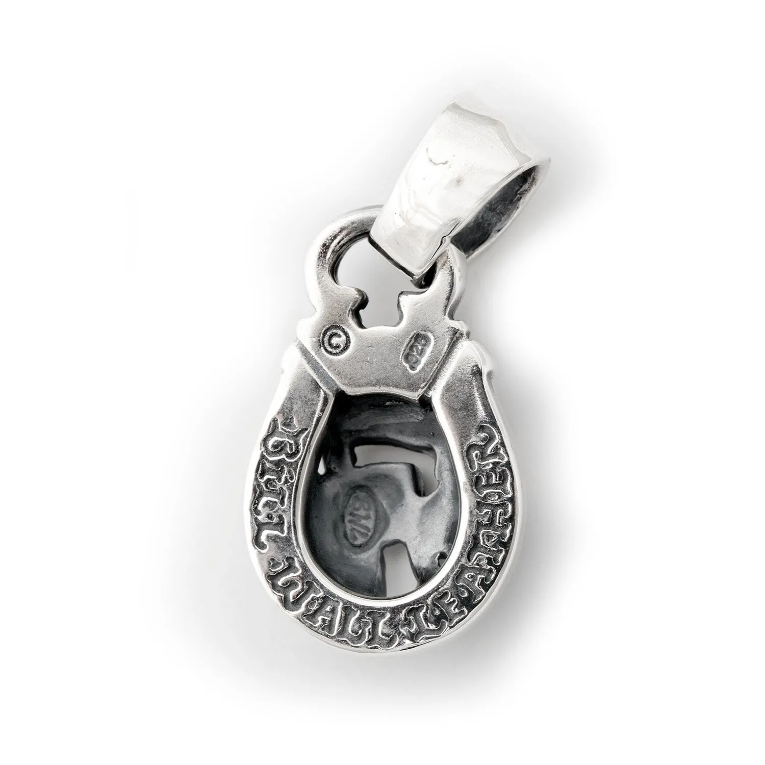 Horseshoe Pendant "LUCKY" Top - Medium