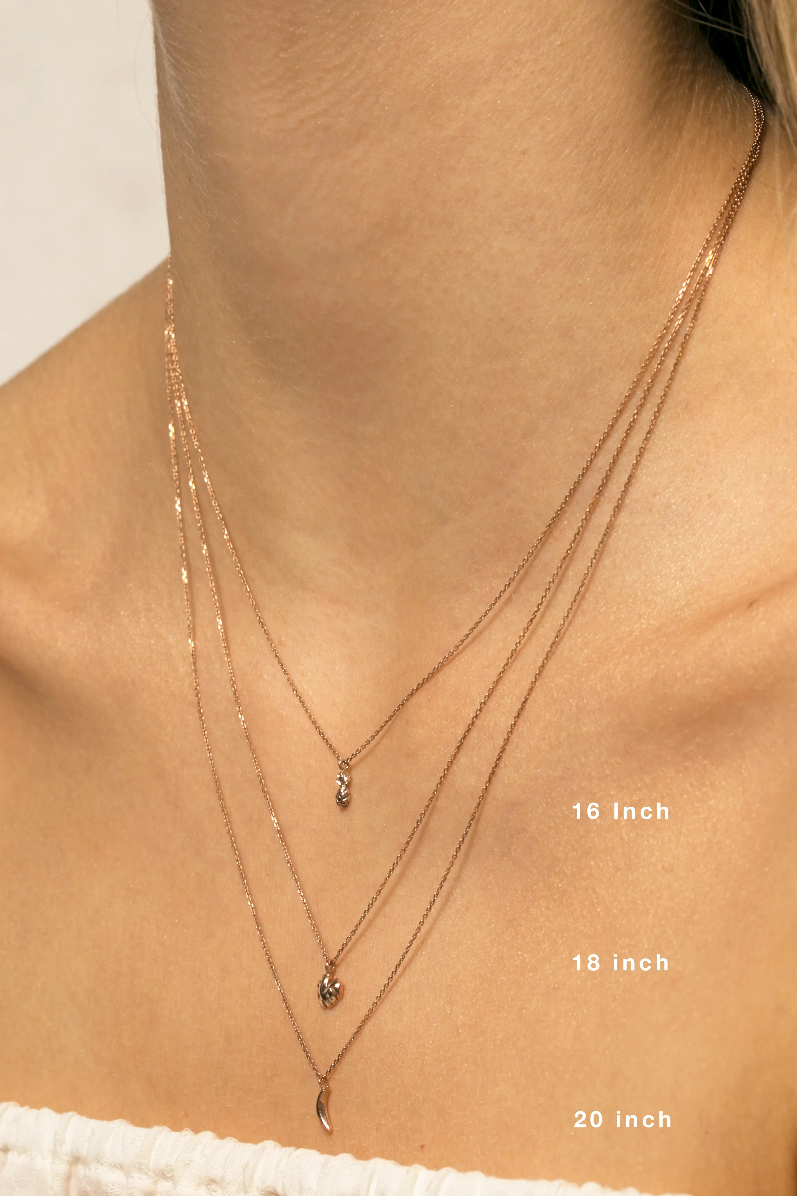 IN STOCK DIAMOND INITIAL NECKLACE ROSE GOLD
