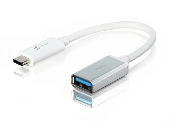 J5create JUCX05 USB-C 3.1 Male Type-C to USB-A Type-A Female Adapter - Convert or Connect USB-C to USB-A Accessories