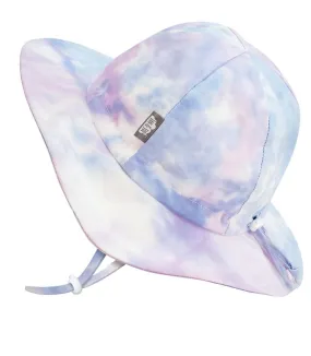 Jan & Jul Gro-with-me Cotton Floppy Hat in Cotton Candy Tie-Dye: Sizes S to XL