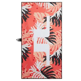 JL Bridge Towel Paradise Monstera Coral - W23