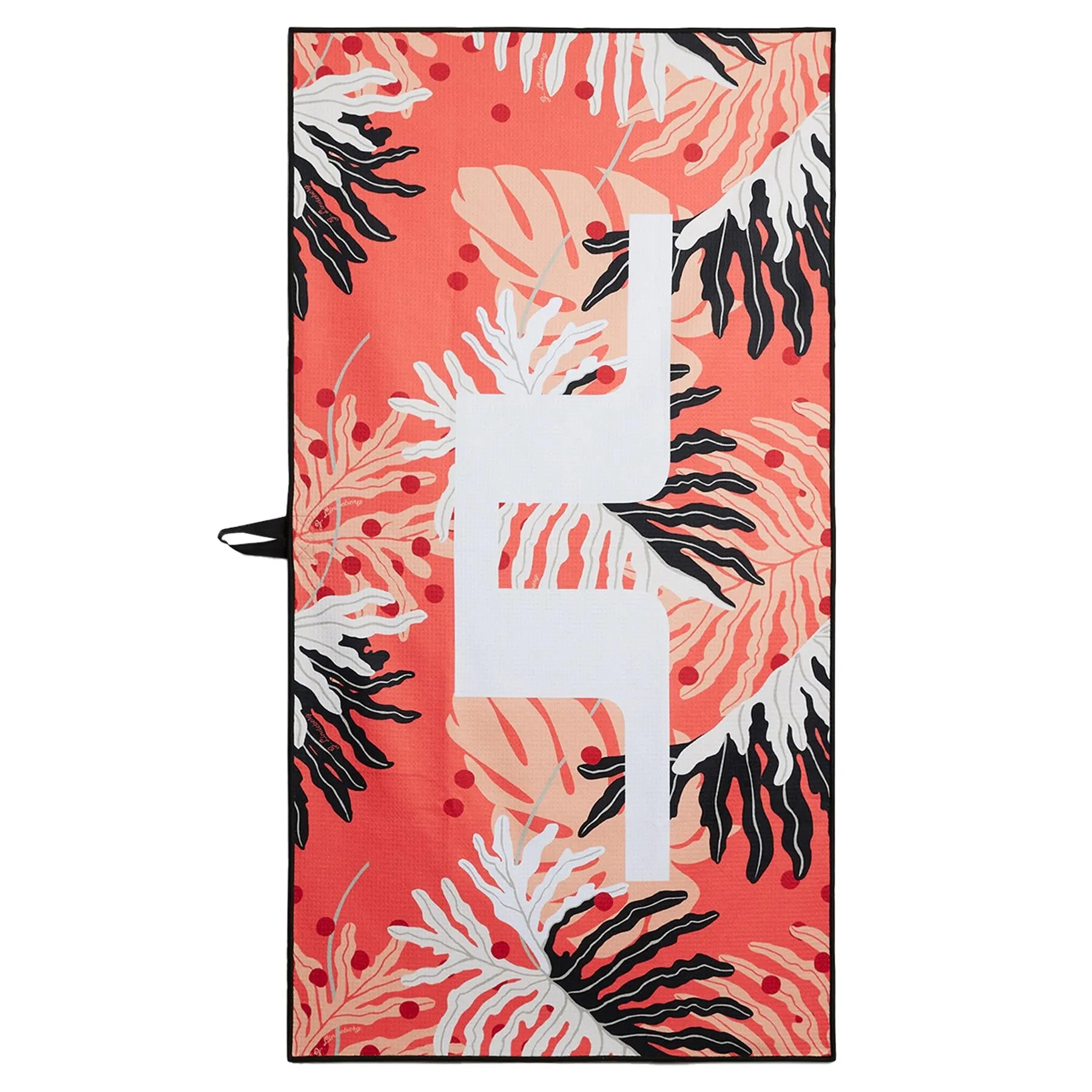 JL Bridge Towel Paradise Monstera Coral - W23