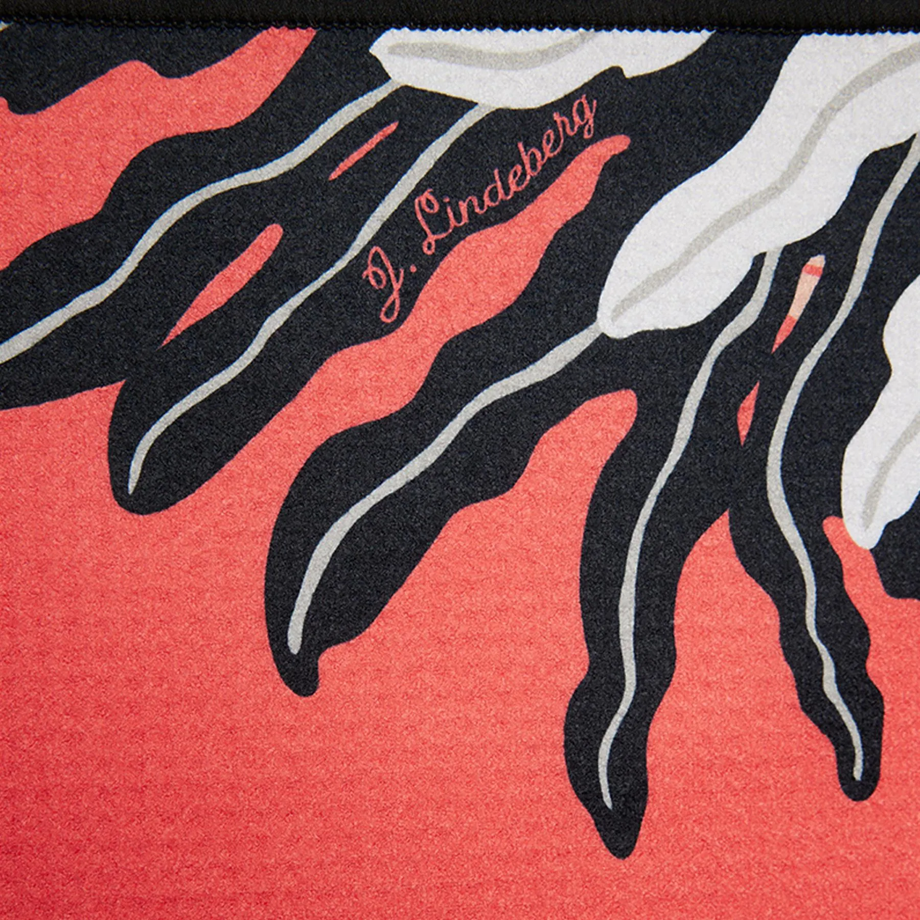 JL Bridge Towel Paradise Monstera Coral - W23