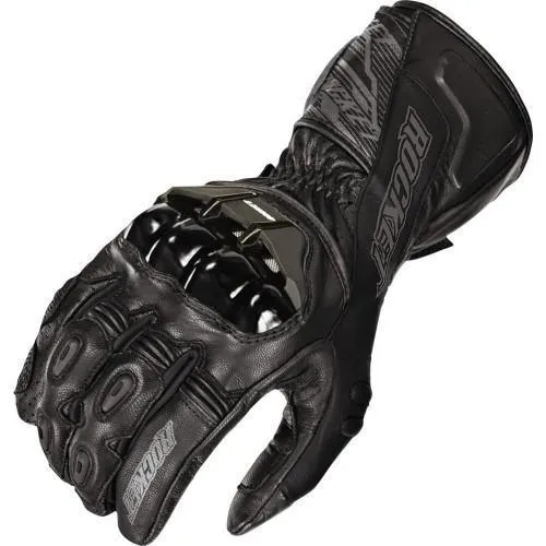 Joe Rocket 'Flexium TX' Mens Black Leather Motorcycle Gloves