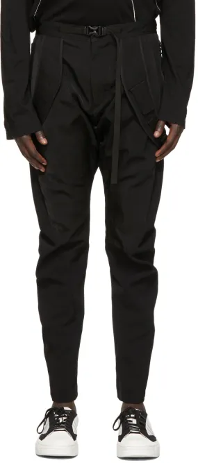Julius Black Slim Strap Trousers