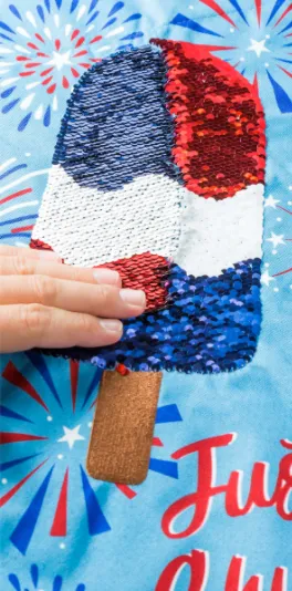 Just Chillin' Reversible Popsicle Garden Linen Flag