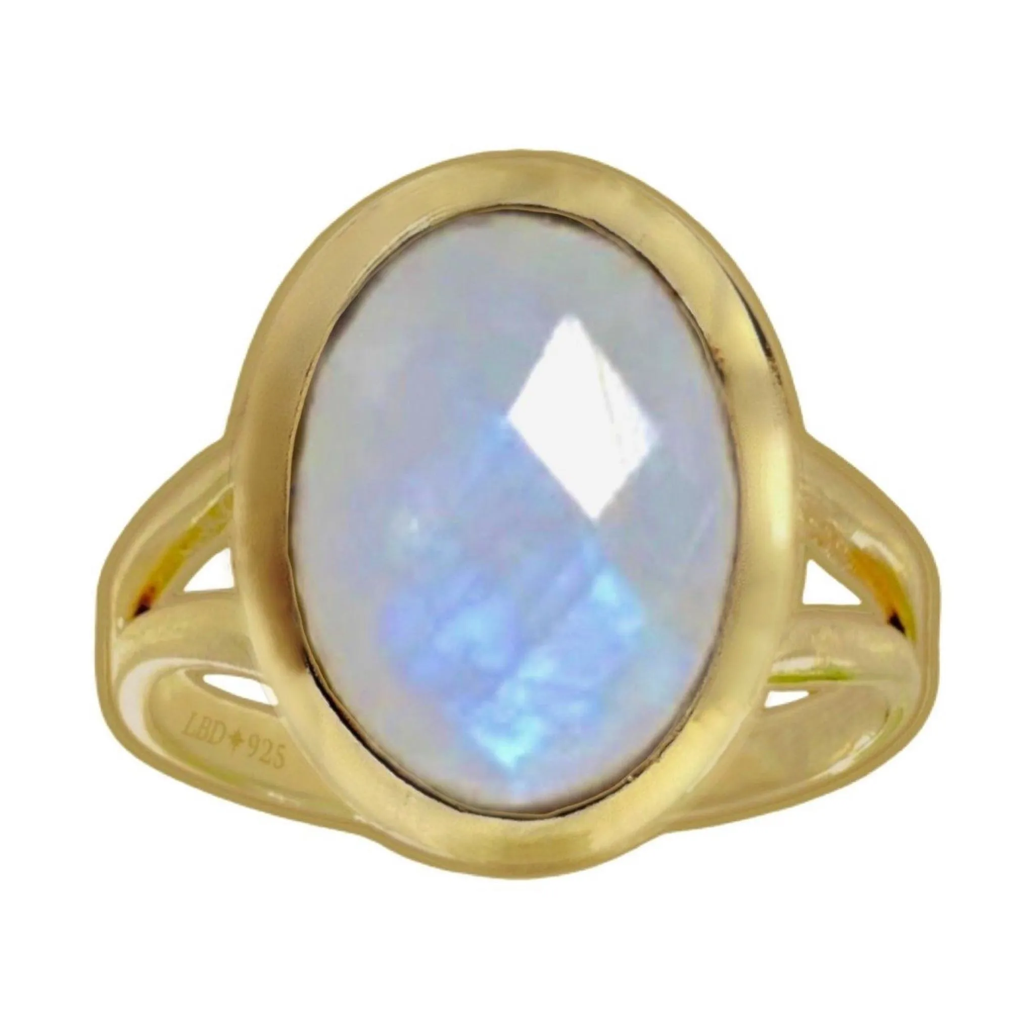 Laihas Iridescent Gold Moonstone Ring