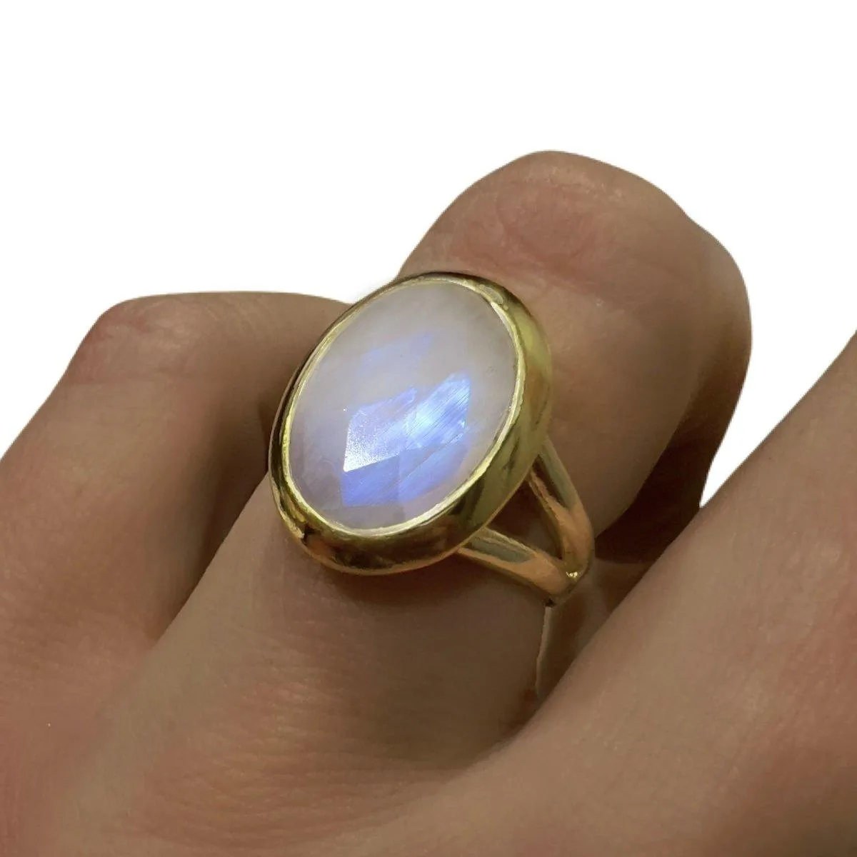 Laihas Iridescent Gold Moonstone Ring