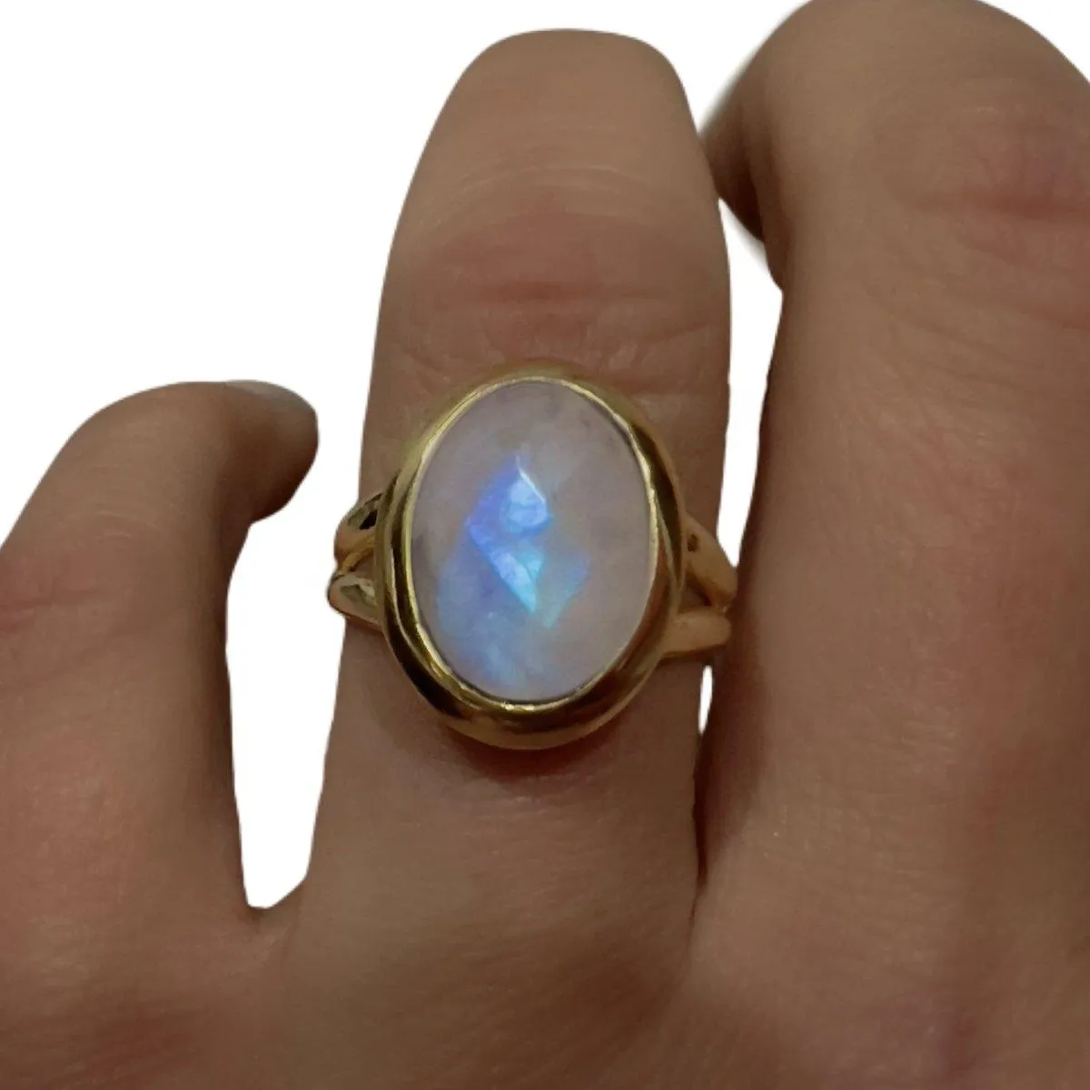 Laihas Iridescent Gold Moonstone Ring