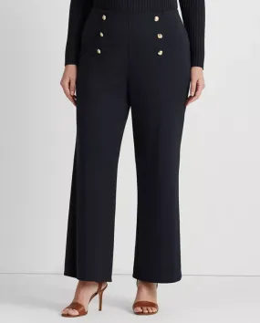 LAUREN RALPH LAUREN Plus Size High-Rise Matte Jersey Pants