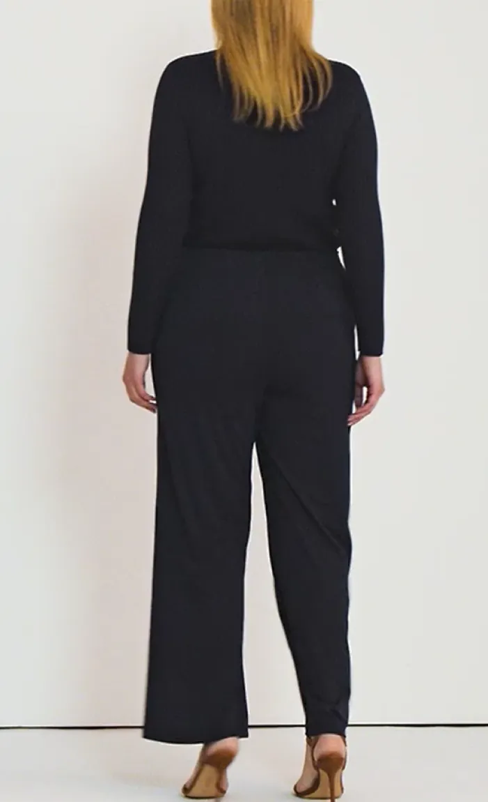LAUREN RALPH LAUREN Plus Size High-Rise Matte Jersey Pants
