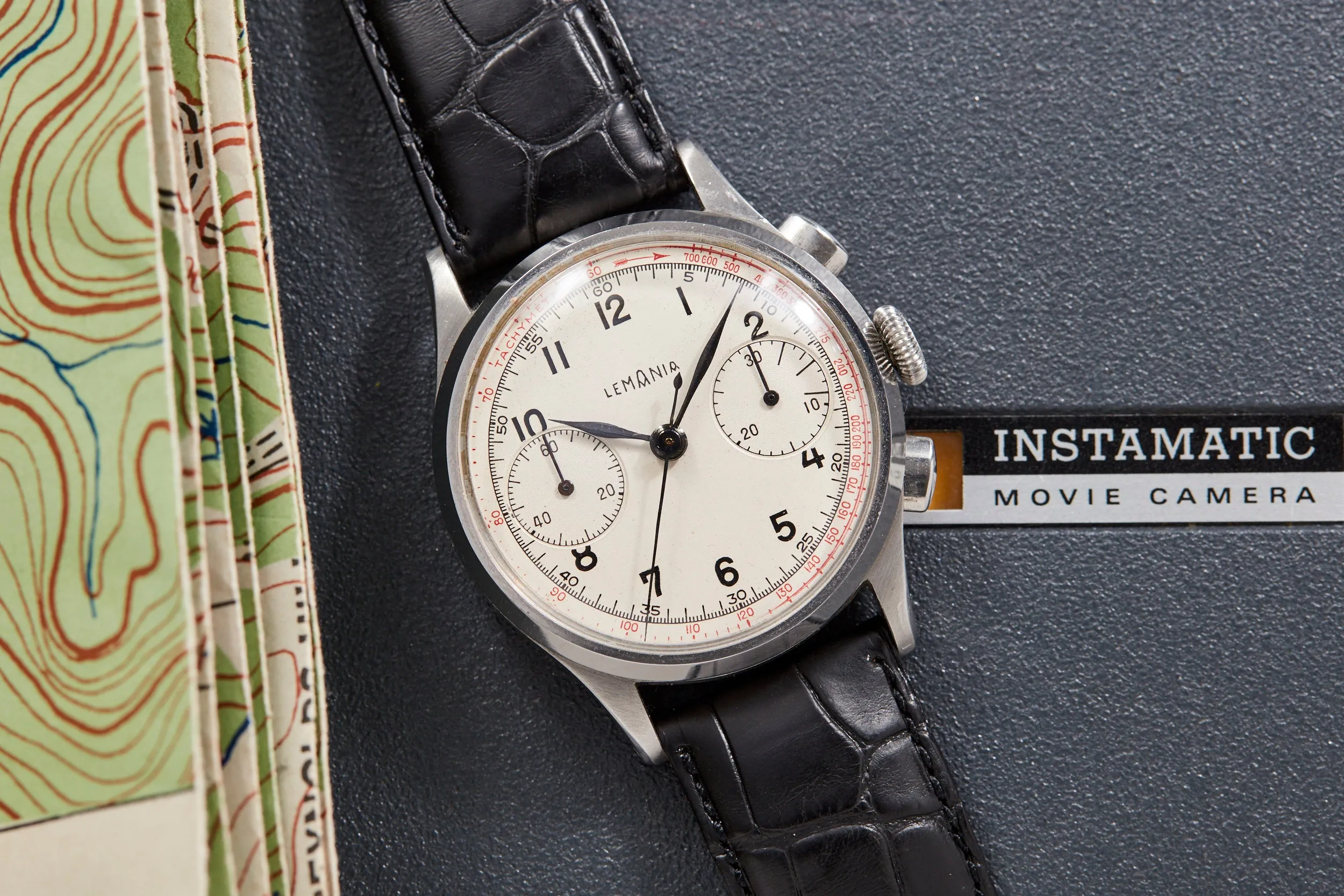 Lemania Two Register Chronograph