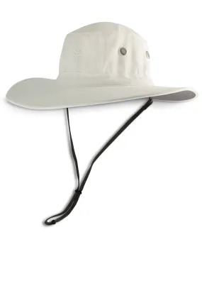 Leo Shapeable Wide Brim Hat | White/Carbon