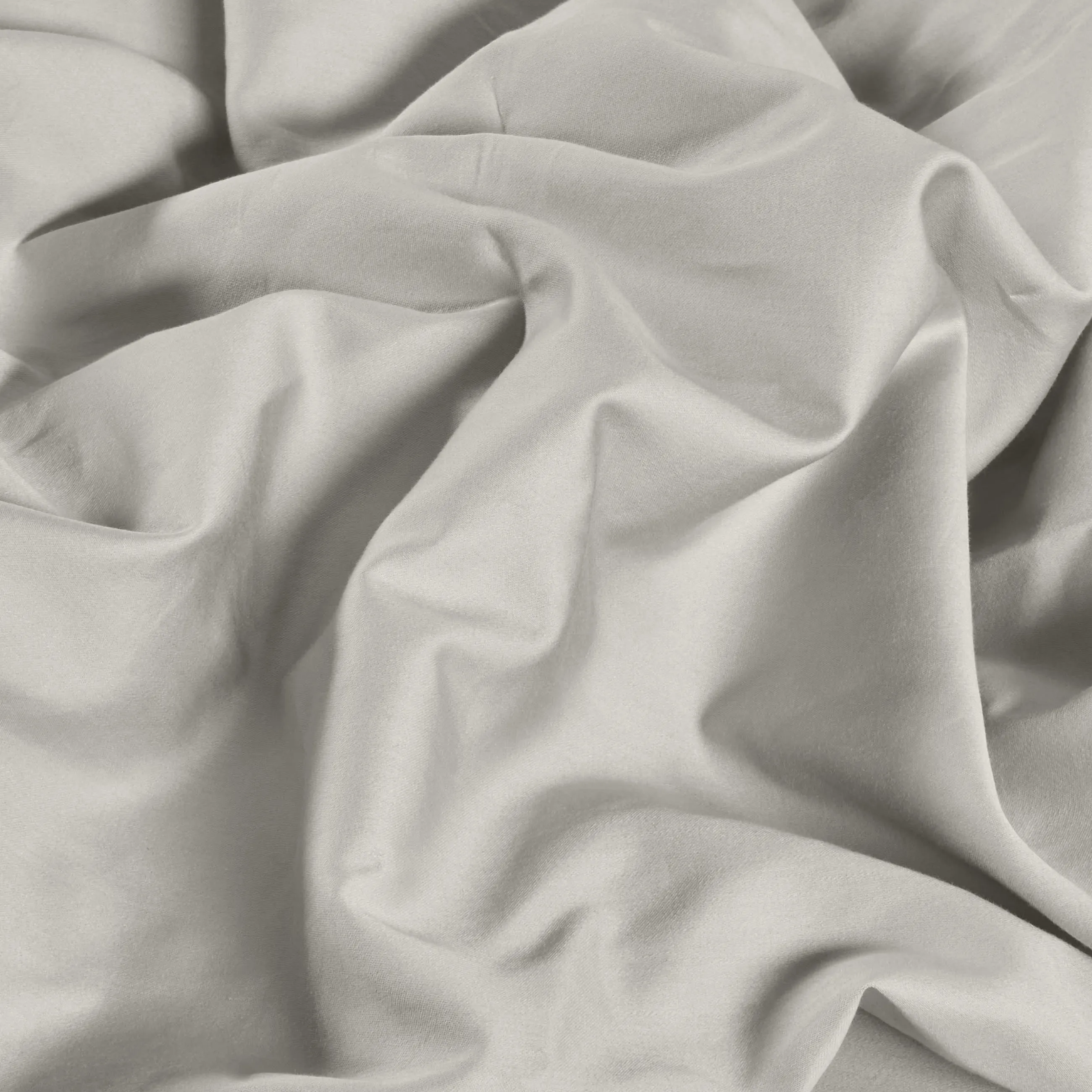 Light Grey Fitted Sheet Set: 1 Fitted Sheet & 2 Pillow Cases: 100% Organic Cotton