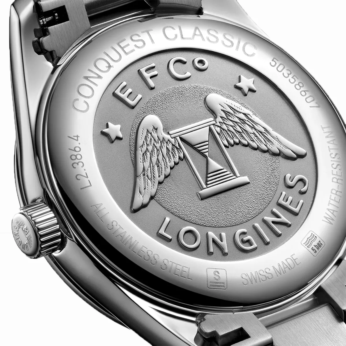 Longines Conquest Classic 24mm Mother Of Peal Diamond Dot Dial Quartz Ladies Watch