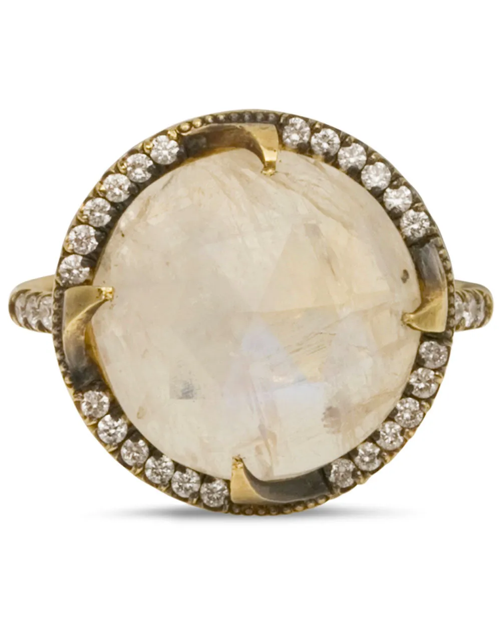 Moonstone and Diamond Good Girl Gone Bad Ring