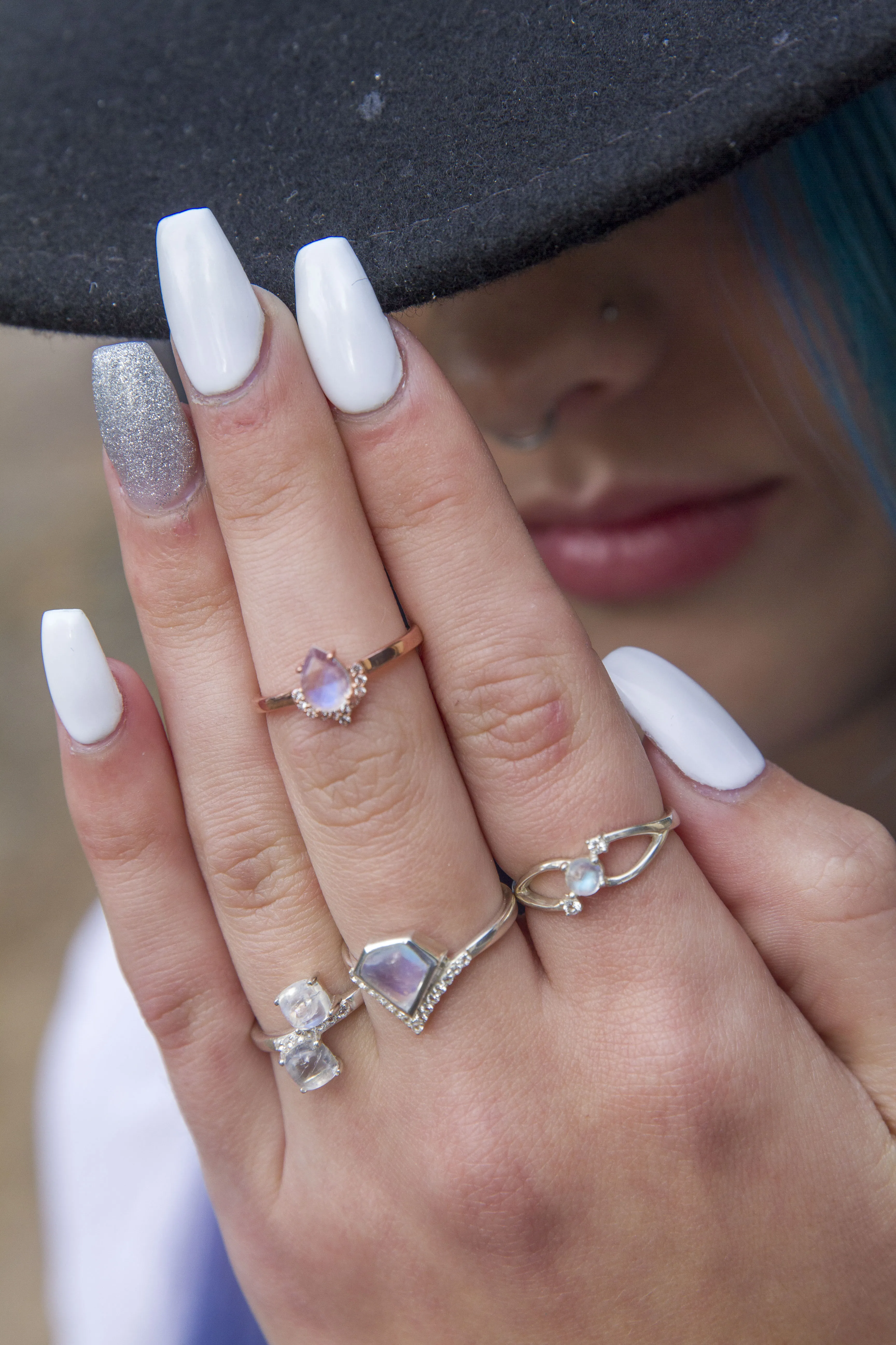 Moonstone Silver Olivia Ring