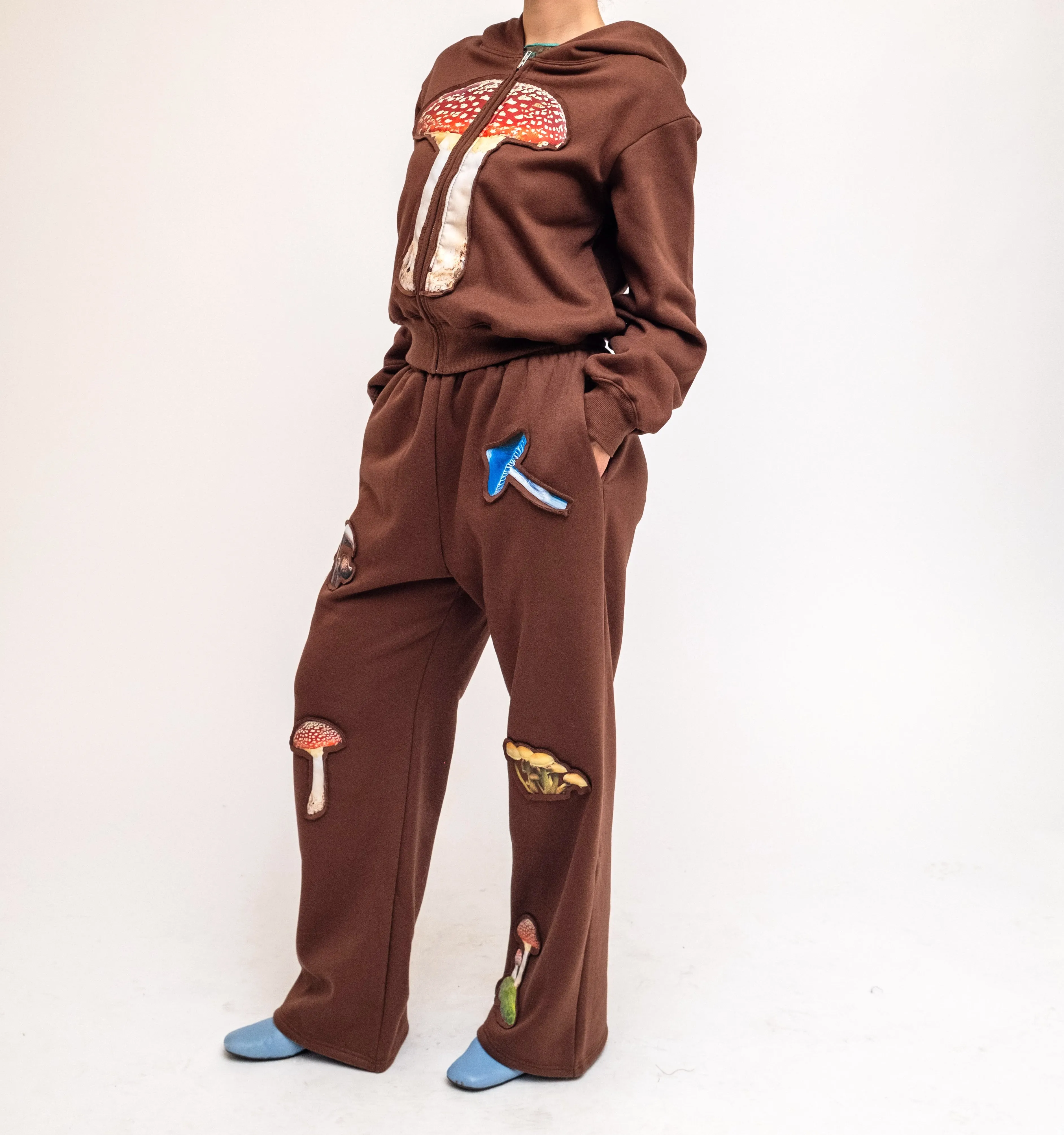 Mushroom Embossed Graphic Sweatpant