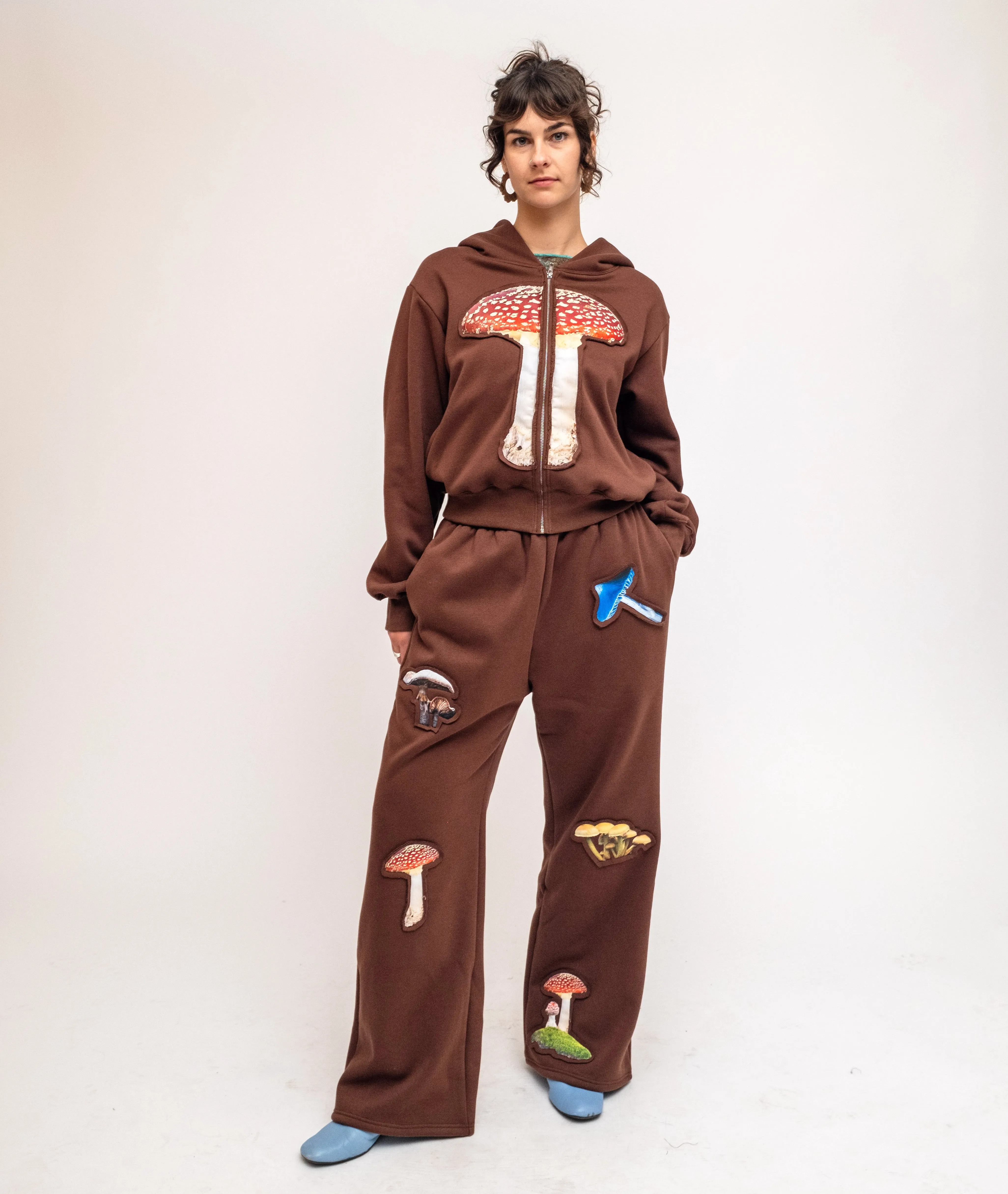 Mushroom Embossed Graphic Sweatpant