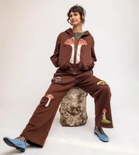 Mushroom Embossed Graphic Sweatpant